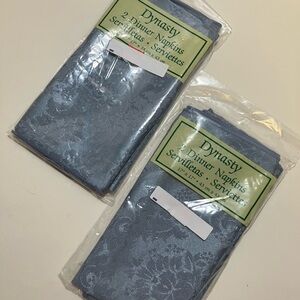 Vintage Dynasty Blue Dinner Napkins Set